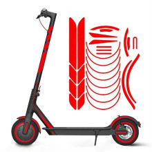 Body warning stickers for Xiaomi M365 Pro 1S PRO 2, reflective wheel stickers