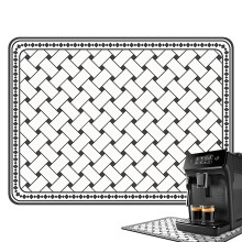 Bar Mat Espresso Machine Coffee Machine Mat Quick Drying Dish Drying Mat Kitchen Drip Mat for Kitchen Worktop Sink Accessories Light Coffee L