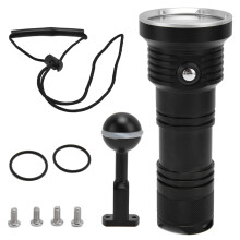 Linterna subacuática de alto rendimiento para buceo: linterna de buceo superbrillante de 18000 lúmenes con clasificación de impermeabilidad IPX8