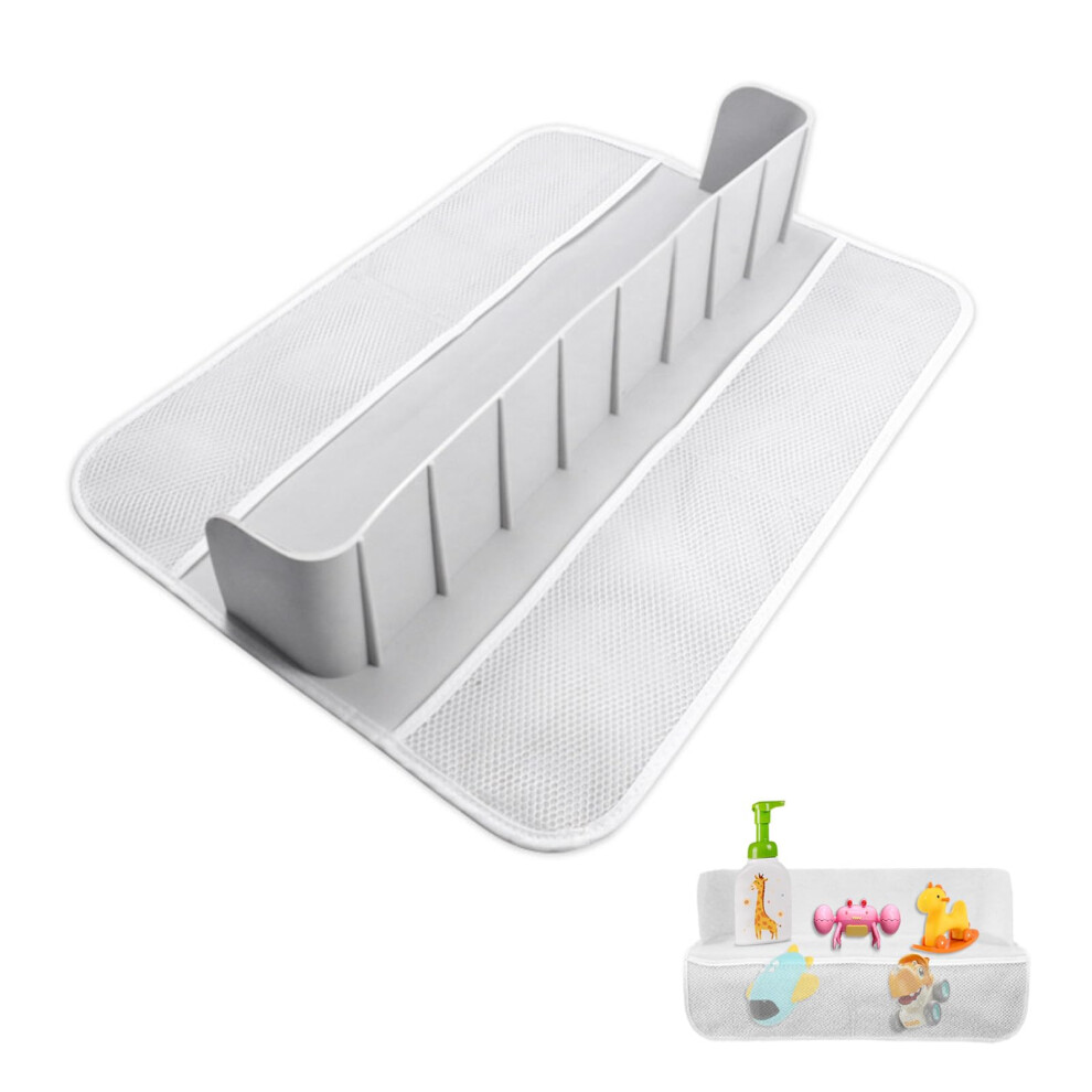 Bath Splash Guard, Splash Guard Bathtub for Children, Play Shelf, Bathtub Shelf Tray