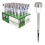 Solar Powered Garden Lights, White LED Post Light Pathway Lights for Driveway Patio  1pc 1