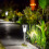 Solar Powered Garden Lights, White LED Post Light Pathway Lights for Driveway Patio  1pc 2