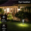 Solar Powered Garden Lights, White LED Post Light Pathway Lights for Driveway Patio  1pc 4