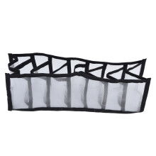 Organizzatore pieghevole per cassetti per armadio, design raffinato, organizer in nylon resistente, scatola portaoggetti in rete versatile per