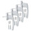 Sleek Security Solution, Aluminum Alloy Window Handle with Ergonomic Child Safety Lock 1