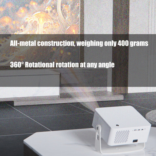 360 Roterende Metalen Projector Houder Stand Desktop Muur-Wit 2