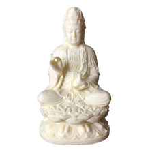 Guan Yin Statue Lifelike Carving Zen Home Office Decor Female Buddha Feng Shui Figurine