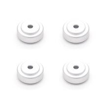 Protecteurs de sol antichocs, 4 pièces, équipement audio-Argent