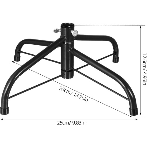 Heavy Duty Small Metal Christmas Tree Stand for Artificial Trees with SpaceSaving Legs 1