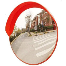 Convex Traffic Mirror WideAngle View Outdoor Blind Spot Safety for Garage and Street Use