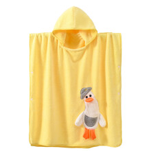 Saugfähiger Schwimmponcho für Kleinkinder, leicht an- und auszuziehen, niedliches Tierkapuzen-Design, weiche, warme Frotteedecke, schnelle