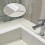 Shower selfadhesive strip, rubber water stopper, threshold dam, White 5