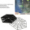 Pond Fish Protector Net, 20 Set Plastic Floating Netting with Clips, Heron Deterrent 2