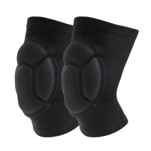 Knee Pads Sports Thickened Protection Elastic Knee Support Basketball Brace Black L