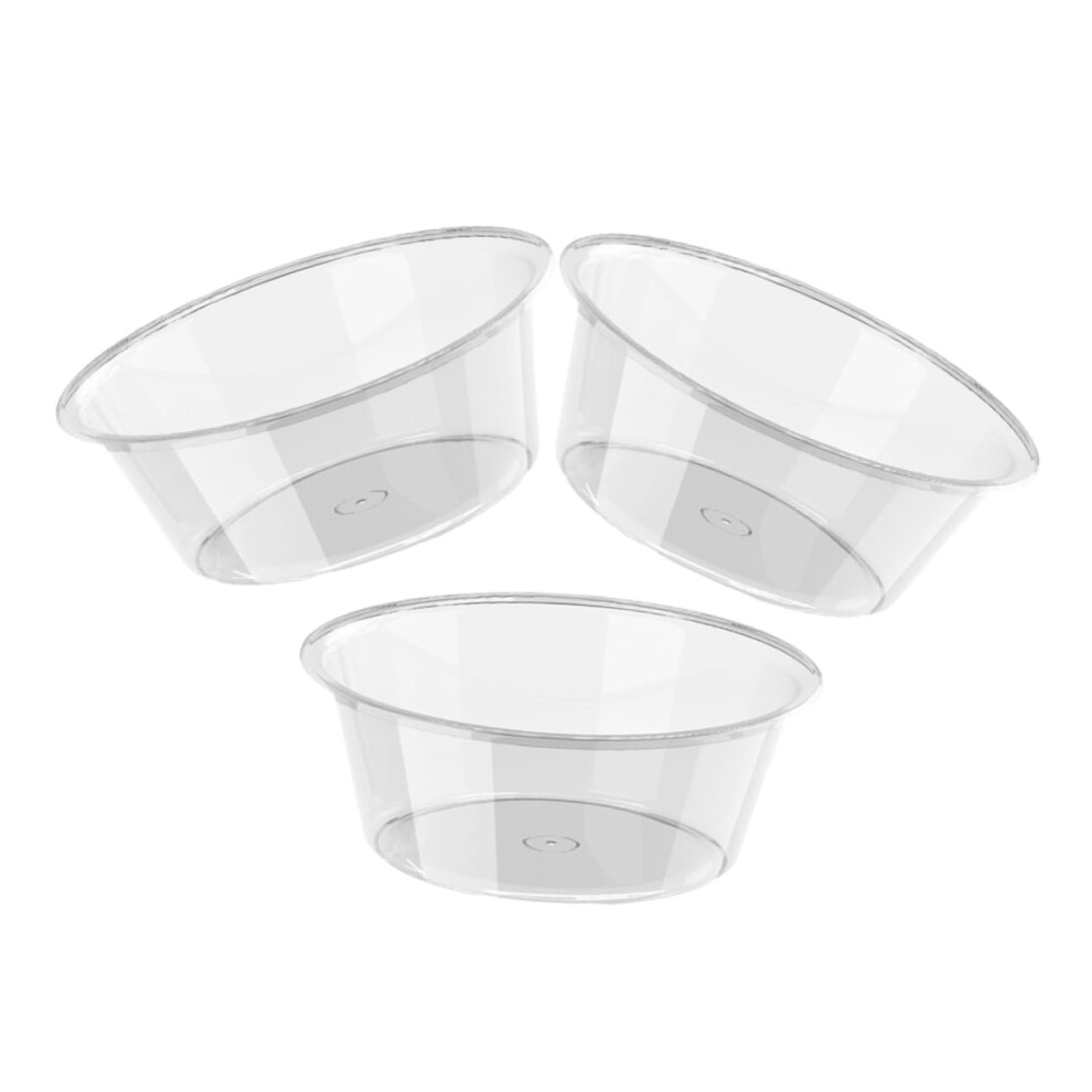 Pack of 3 Transparent Foot Basin, Bathtub, Foot Bath for Bathroom
