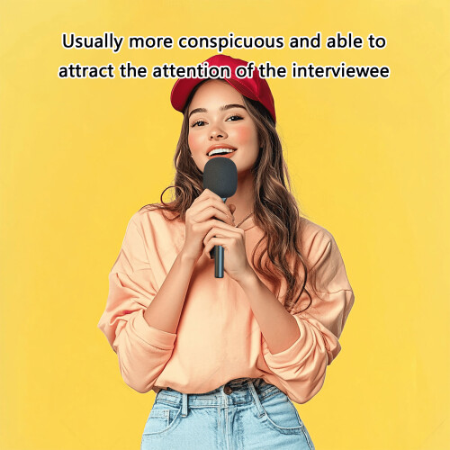 Reporter Microphone Holder Visible Professional Tool For Media 2