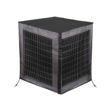 Housse de climatiseur en maille PVC robuste, housse universelle pour condenseur de climatiseur, conception respirante en filet intégral, protection