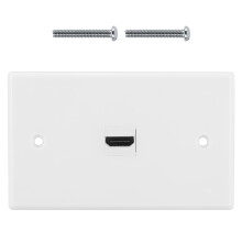 Een elegante oplossing voor uw entertainmentruimte: een 4K HDMI Keystone wandcontactdoos met snelle HDMI-functionaliteit en een eenvoudig te