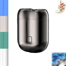 Electric Shaver for Men USB Rechargeable Waterproof Wet Dry Use 360 Floating Close Shave Gray