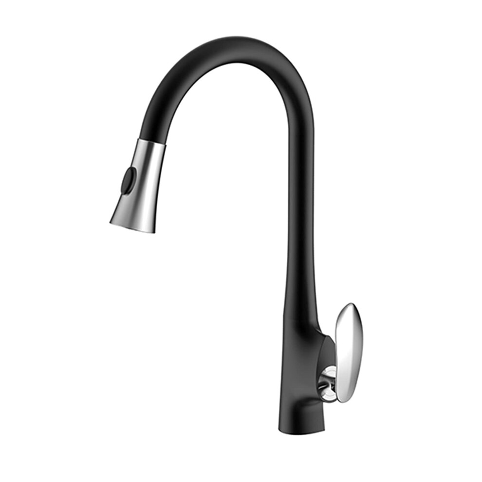 Brass Kitchen Faucet Pullout Mixer Tap With 2 Spray Modes Hot And Cold Water For Sink Gold Black Chrome 9339159935828