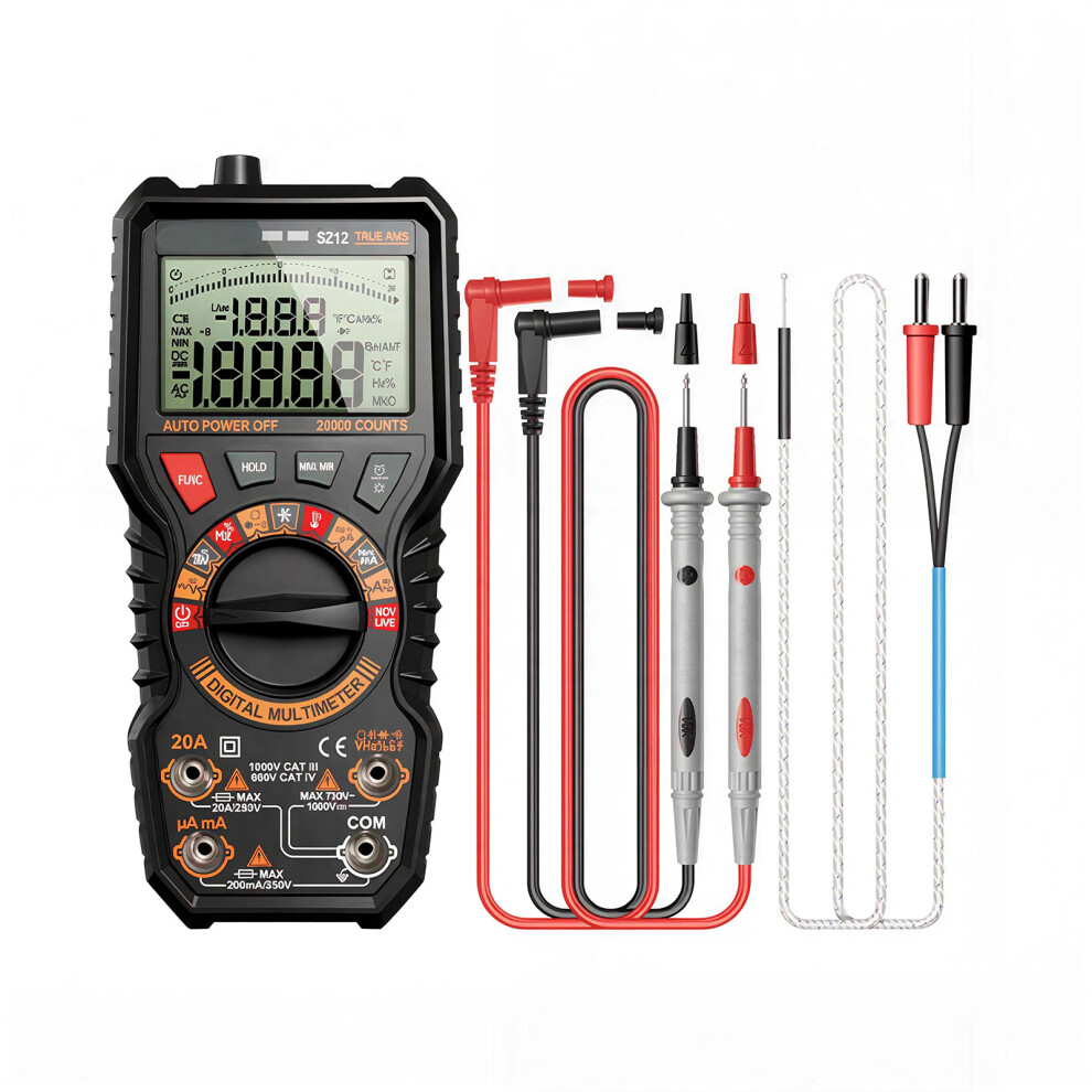 Pack Of 1 Digital Multimeter With Six Thousand Counts-Sz12 7754001032289
