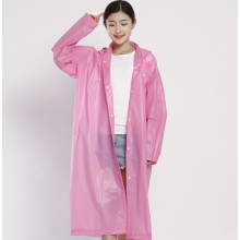 Ponchos de chuva em EVA para adultos, capas de chuva impermeáveis duráveis e reutilizáveis com capuz ajustável por cordão, design leve,