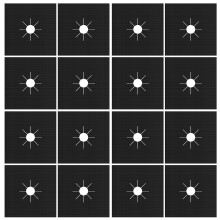 4/16 Stück wiederverwendbare-Schwarz 0,2 mm16 Blatt