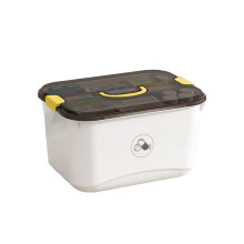 First Aid Kit, Plastic, Medicine Storage Box, Portable, 11.4/14.5 Inch, S White