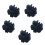 Tissue-Schnalle, Blumen-Serviettenringe,-Marineblau 1