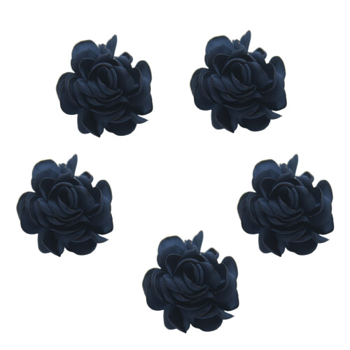 Tissue-Schnalle, Blumen-Serviettenringe,-Marineblau