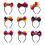 Coloré effrayant forme de nœud papillon bandeau-Modèle squelette 2