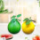Accessoires de photographie de pamplemousse de Simulation-vert 6