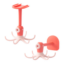 Étagère murale à ustensiles sans perçage, gain de place pour votre cuisine, grande capacité de charge, verte, lot de 3, rotation à 360 pour