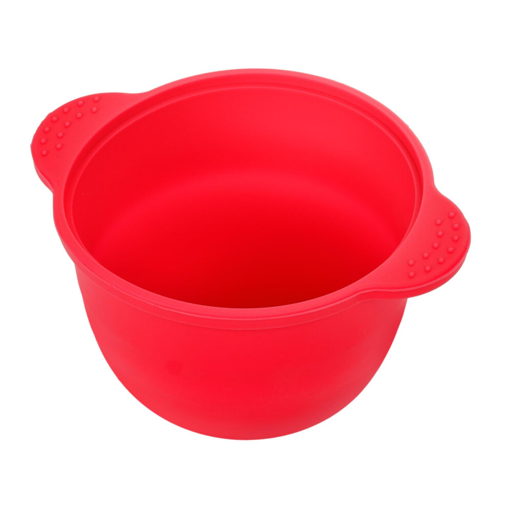 Red Wax Warmer Silicone Liner 300Ml Foldable Nonstick Wax Pot Bowl For Hair Removal And Mask Mixing