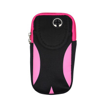 Brassard de sport, pochette étanche à fermeture éclair avec sangle Velcro réglable pour les activités de plein air, conception
