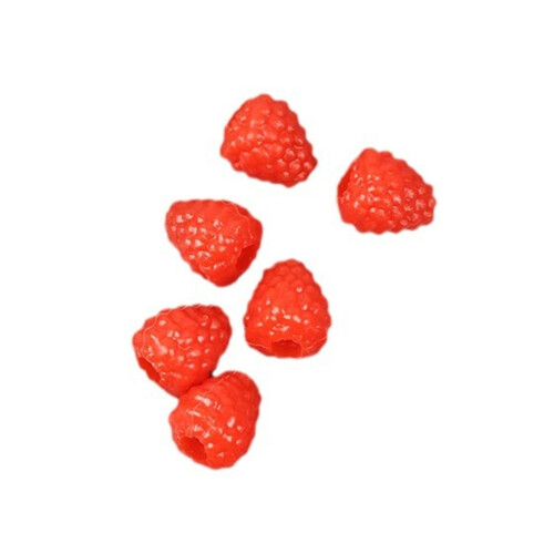 Packung mit 6 künstlichen Simulationen, Himbeeren, Hochzeit,-Rot