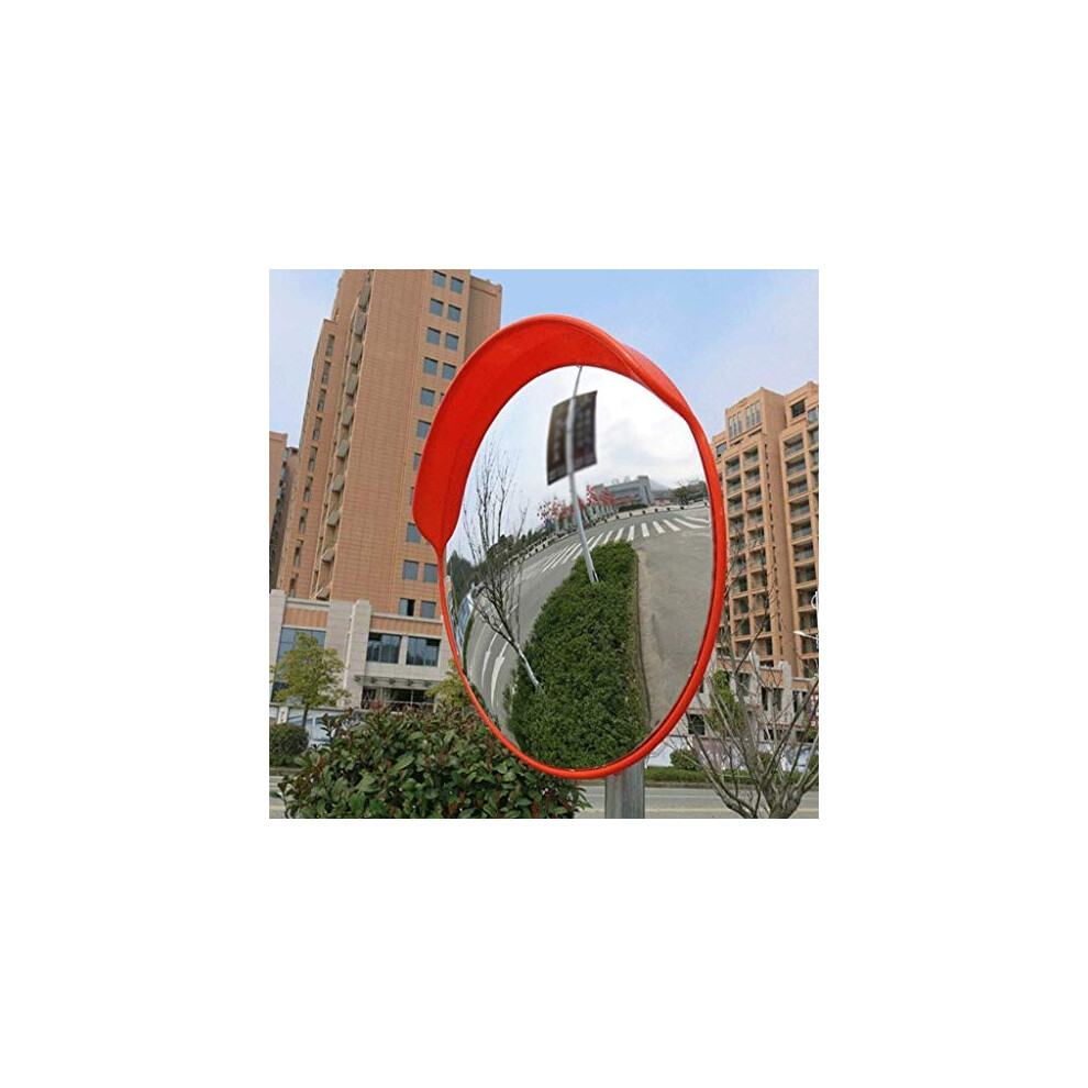 Traffic Safety Mirror With Wide Angle Visibility, Weatherproof Convex Road Mirror Adjustable 45Cm 9119770606235