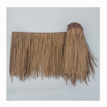 Artificial Palm Thatch Roof Roll PE Faux Straw Grass for Tiki Bar Patio Gazebo Wall Decor 0.5x8m Yellow