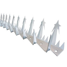 Heavy Duty Metal Security Fence Spikes, Galvanized Anti Climb Wall Spikes, Rust Resistant 1.25m Silver