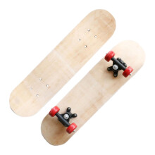 Blank Skateboard Deck for Kids, DIY Skateboard, Creativity Development, Unpainted Blank Longboard Deck, Wooden Deck for Children, 60 cm with Wheel