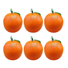 Set mit 6 Simulationen künstlicher orangefarbener-orange