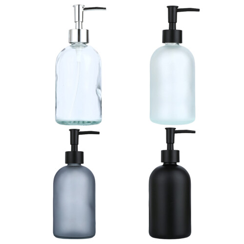 410 ml Glas-Seifenspender mit-Transparente Farbe 1