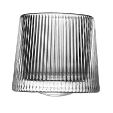 1 piece rotation whisky glass with unique design for bar, featuring insulating base and light refraction