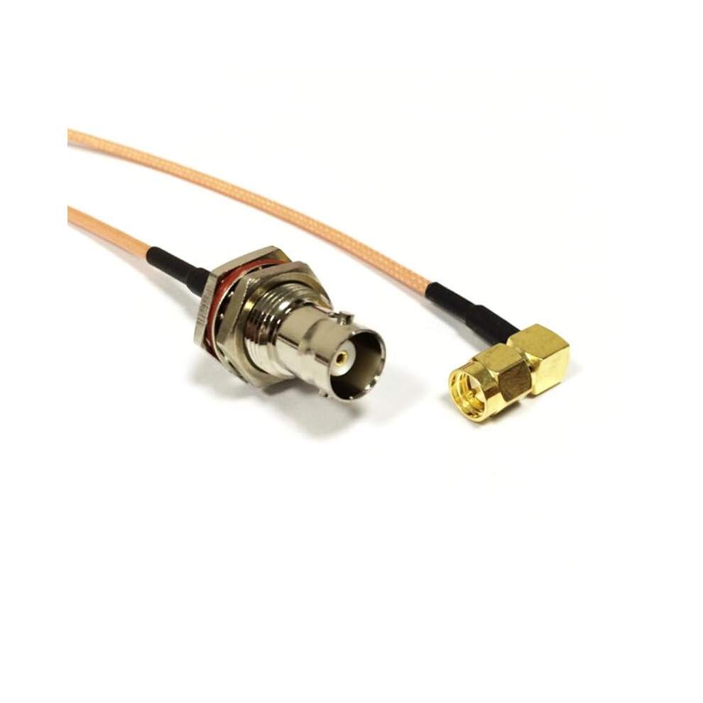 Sma Male To Bnc Female Right Angle Bulkhead Rg316 Coaxial Cable Adapter 15Cm 9001264804183