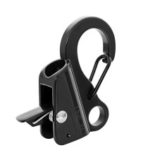 Boot, sliding hook, easytouse end cover hardware with release, includes 8000 for the kayak ponto black 0.375in.