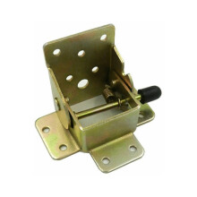 Galvanized Metal Iron Self Locking Hinge, Spring Activated Forced Lock For Foldable Furniture, High Hardness Iron Furniture Hinges For Kitchen Workben