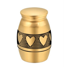 Pet Cremation Urn Aluminum Alloy Mini Ashes Keepsake For Dogs Cats