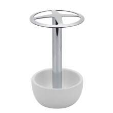 Chique badkamerorganizer, strakke roestvrije opbergoplossing, compacte tandenborstelhouder voor minimalistische badkamers, stijlvolle zwarte