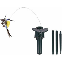 Hochwertige Solar-Gartendekoration, flatternde Kolibri-Pflanzenform, windreaktives Design mit doppelter Stromversorgung für Gärten, Terrassen und