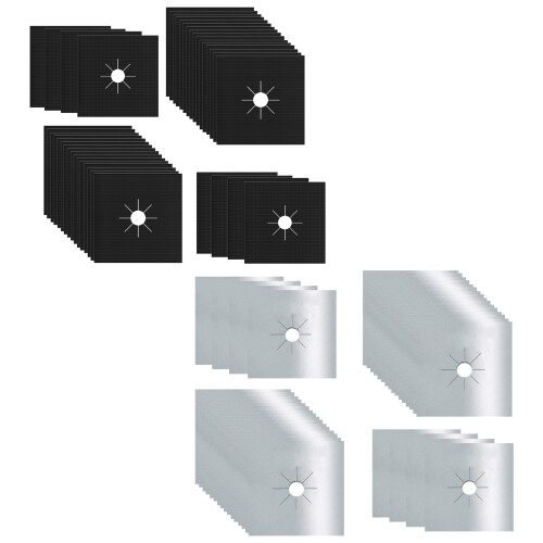 Gaskochfeld-Schutzmatten, einfache-Schwarz 0,2 mm16 Blatt 1